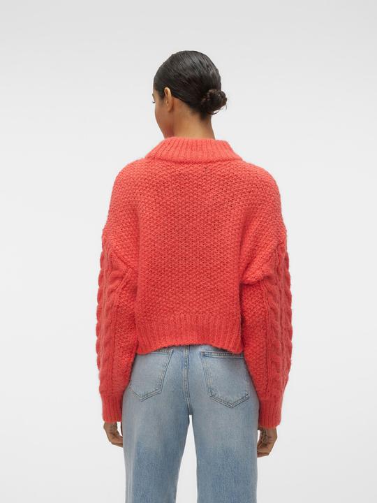 Actual product image Vero Moda VMDREAM LS HIGHNCK CROP PULLOVER GA EXC Knitted jumper (XL)
