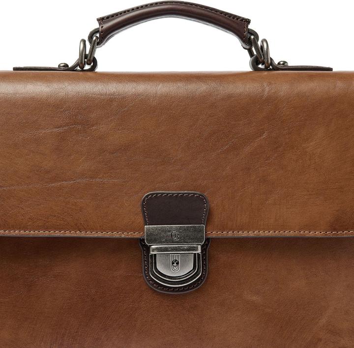 Actual product image Castelijn & Beerens Rien briefcase RFID leather 39.5 cm laptop compartment (17.30")