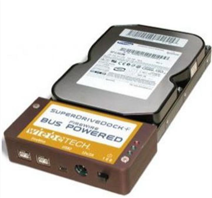 Produktbild Wiebetech Bus powered Super DriveDock+ FW400/800 / USB-2 Interface für 3.5" ATA5/6 HD (FireWire)