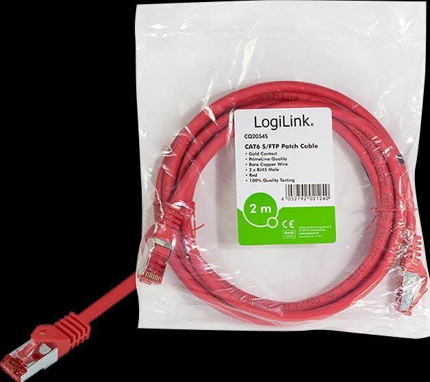 Produktbild LogiLink Netzwerkkabel (S/FTP, CAT6, 0.50 m)