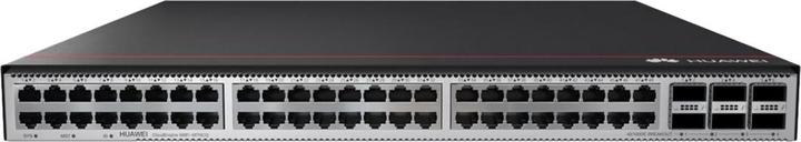 Actual product image Huawei CE6881-48T6CQ-B switch 0GE RJ45 0GE QSFP28 2xAC power modules 4xfan modules port-side (48 ports)