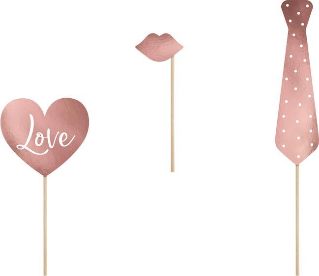 Produktbild Partydeco Photo Booth Wedding Set