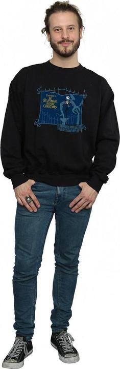 Actual product image Disney Mens Nightmare Before Christmas Jack And The Well Sweatshirt (XXL)