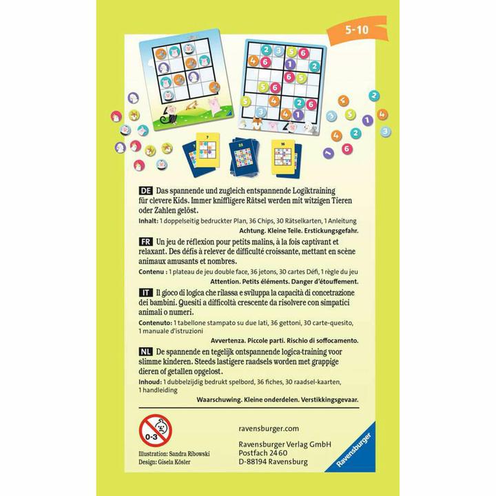 Immagine prodotto Ravensburger Rompicapo Sudoku (Tedesco, Olandese, Francese, Multilingue, Italiano)