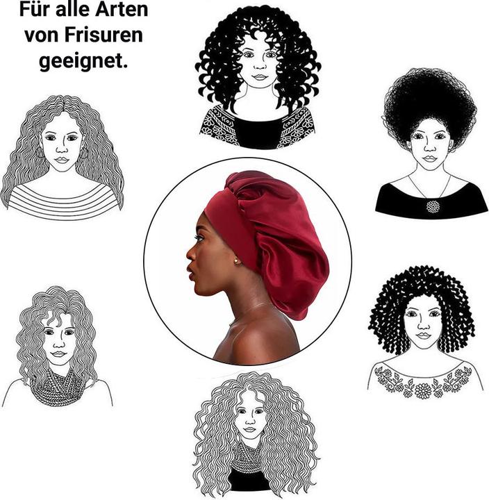 Produktbild X-Tac Satin Haarschlaf-Haube