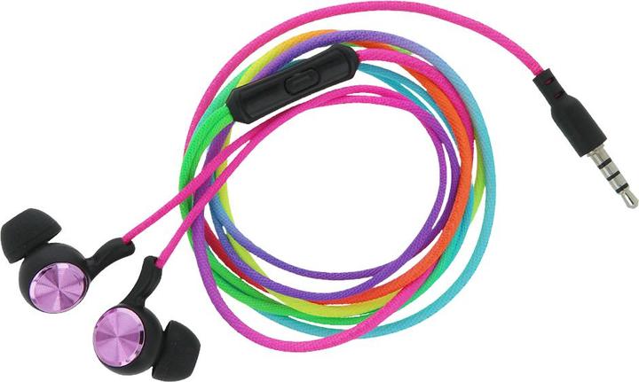 Actual product image Setty wired earphones SPD-J-313 rainbow (Cable)