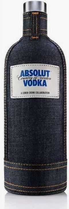 Actual product image Absolut DEMIM by Loren Cronk Special Edition /