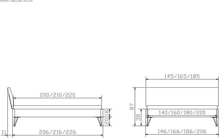 Produktbild Hasena Lugano 20 (180 x 200 cm)