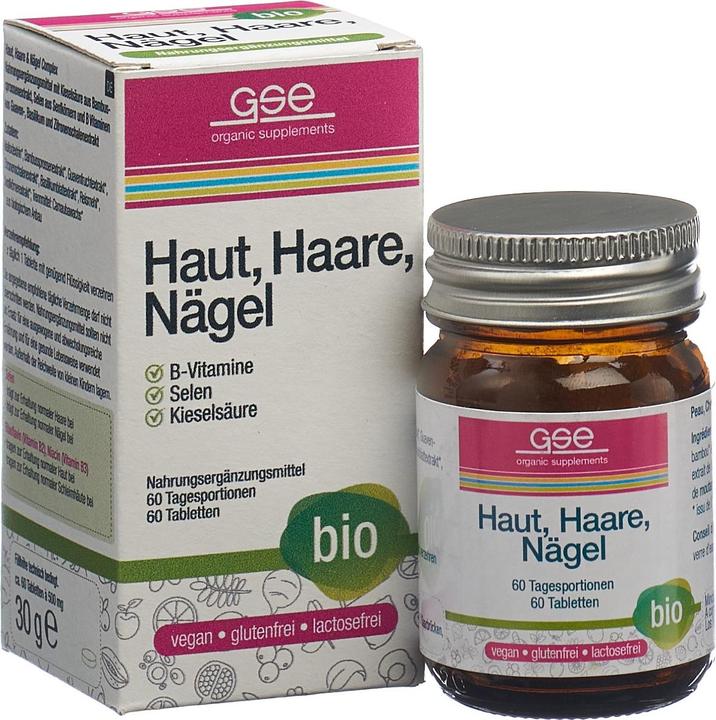 Produktbild GSE Haut Haare Nägel Complex Bio Tabl (60 Stück, Tabletten, 123 g)