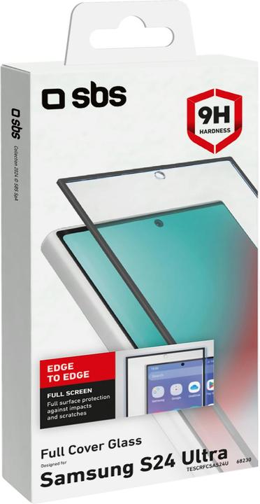 Actual product image SBS Glass screen protector full cover for Samsung Galaxy S24 Ultra (1 Piece, Samsung Galaxy S24 Ultra)