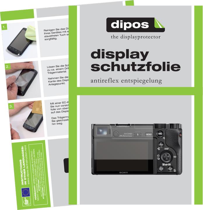 Dipos Displayschutzfolie Antireflex (Displayschutz, Alpha 6400)