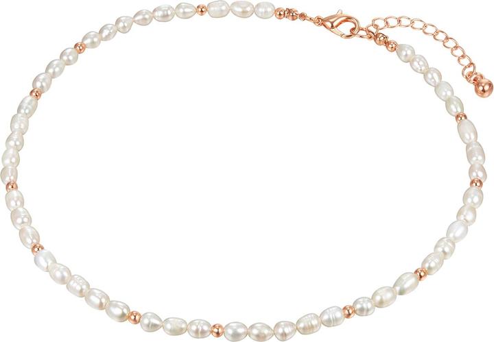 Produktbild Lulu & Jane Messing Süsswasser-Zuchtperle roségold 44,0 cm Basiskette + 4,5 cm Verlängerung - 33026 (Messing)