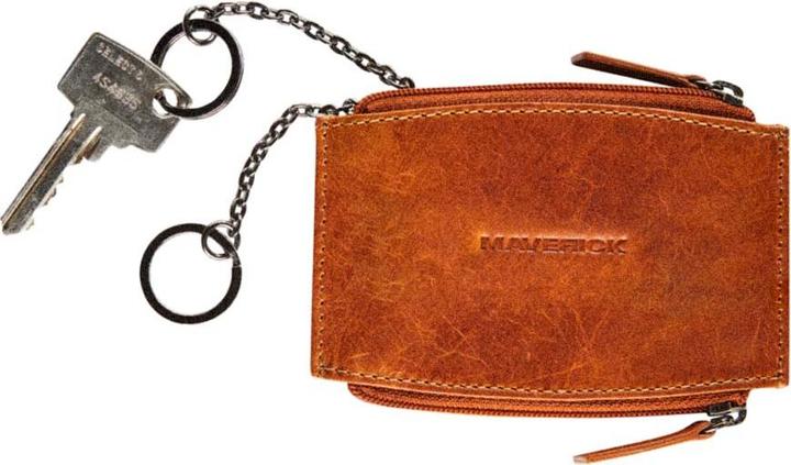 Immagine prodotto Maverick New Men Doppelter Schlüsselanhänger aus Leder, Cognac