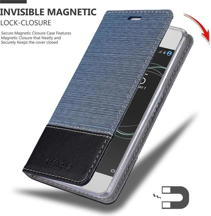 Image du produit Cadorabo Couverture look jeans Book (Sony Xperia XA1)