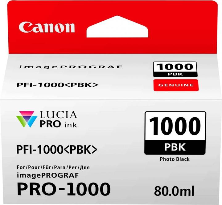 Label énergétique Canon Pfi-1000pbk (PBK)