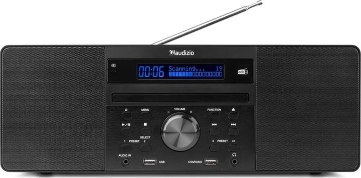 Image du produit Audizio Radio/Lecteur CD Prato Noir (FM, DAB+ DAB, Bluetooth)