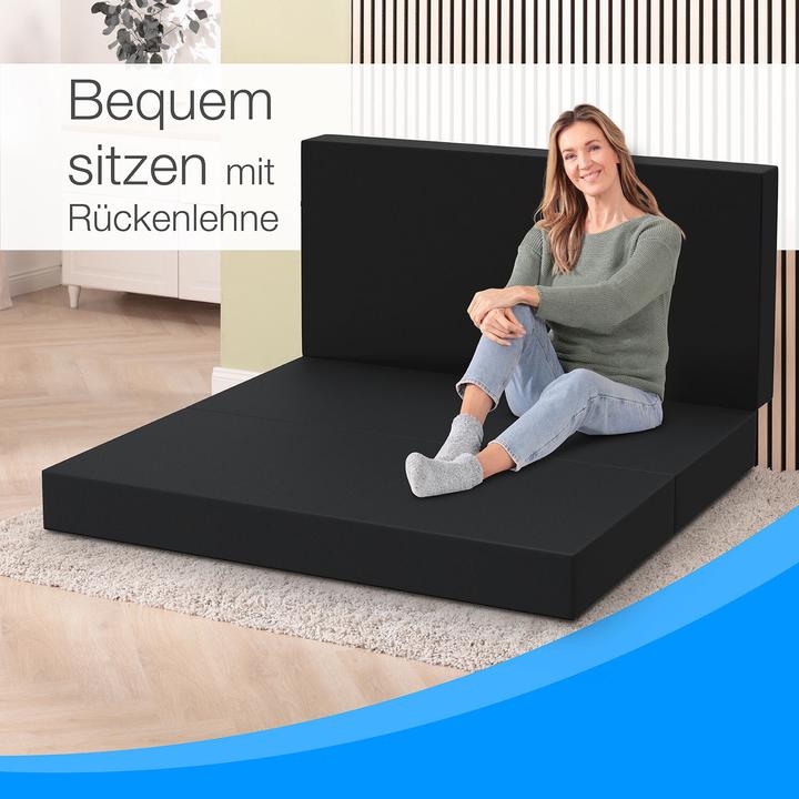 Produktbild Bestschlaf Klappmatratze, 3-teilige Faltmatratze, Reisebett, Gästematratze (140 x 195 cm, Schaumstoffkern)