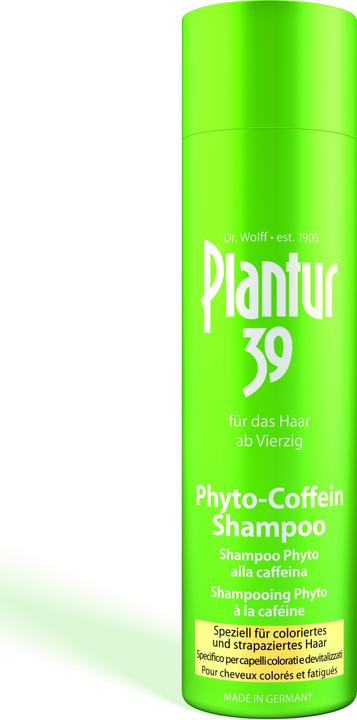Immagine prodotto Plantur 39 Shampoo alla caffeina, specialmente per capelli colorati e danneggiati (250 ml, Shampoo liquido)
