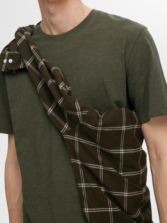 Actual product image Selected Homme Flame yarn cotton T-shirt (S)
