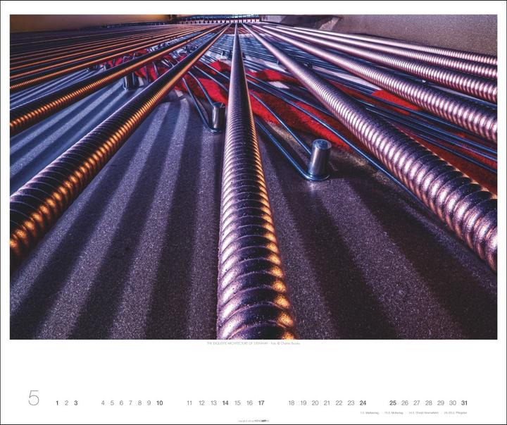 Immagine prodotto Architecture in Music Kalender 2026 - Musikinstrumente von innen (55 x 46 cm, Tedesco)