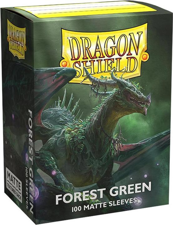 Produktbild Arcane Tinman Sleeves Matte Dragon Shield (100) - Forest Green (63X88mm)