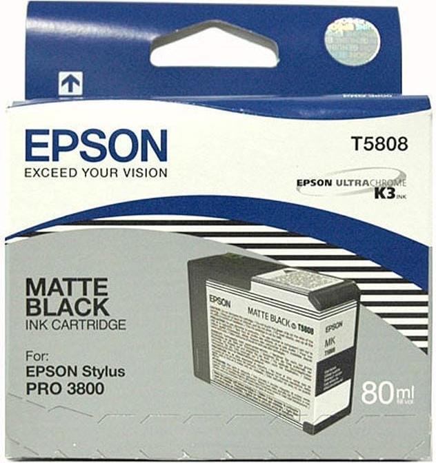 Actual product image Epson T5808 (MBK)