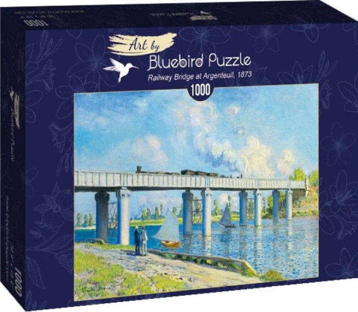 Actual product image Bluebird Puzzle 1000 View of the Railway Bridge in Argenteuil, Claude Monet (1000 pieces)
