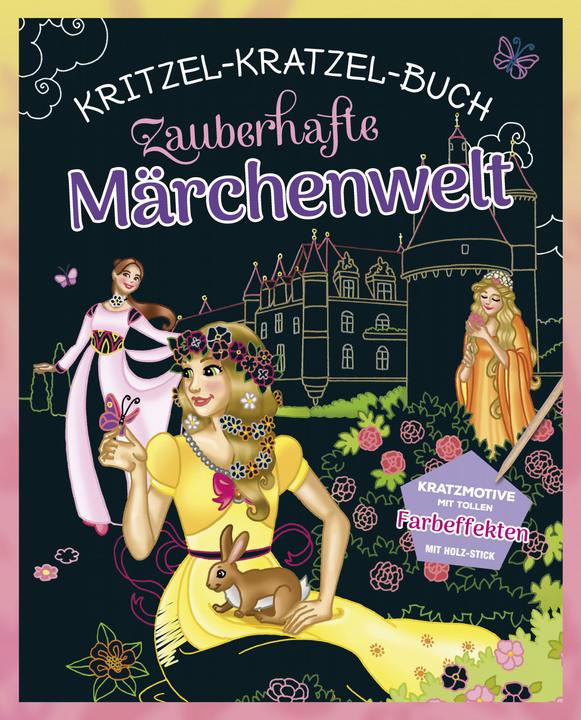 Actual product image Magic fairy tale world - doodle-scratch book for children 5 years and older