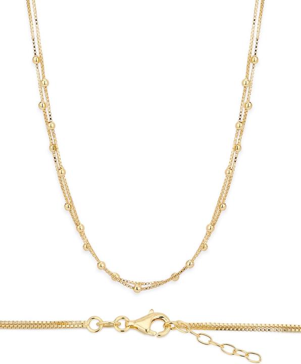 Actual product image Leyda Necklace Ball (gold-plated 750 / 18 K gold, Silver 925, 34 - 40 cm)
