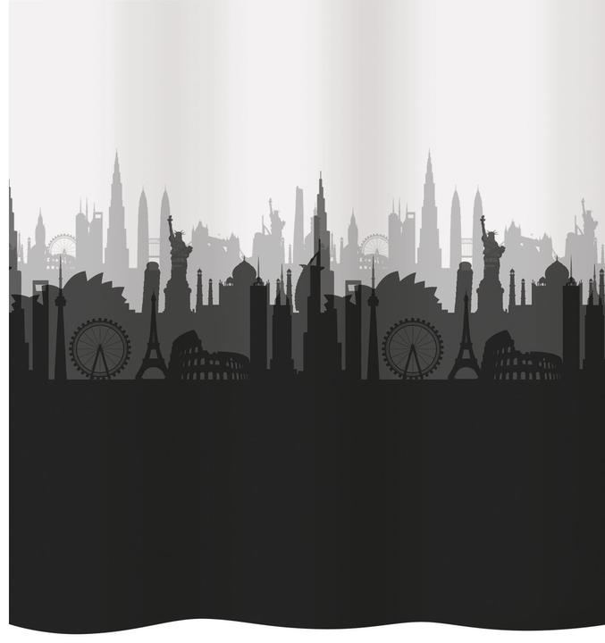 Actual product image Diaqua Shower curtain textile City (120 x 200 cm)