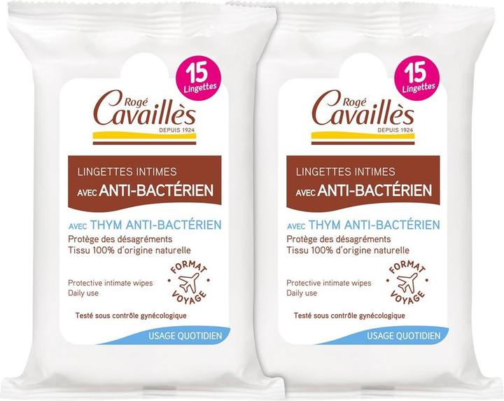 Roge Cavailles Intimtücher mit antibakterieller Wirkung (313.50 ml, Intimtücher)