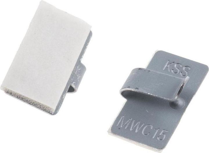Image du produit Rs Pro Support de câble autocollant Métal Blanc 10 mm x 0.5mm x 19.4mm