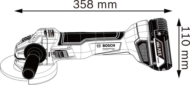 Immagine prodotto Bosch Professional Kit combinato con 4x 18V: GSR18V-110C/GDX18V-210C/GWS18V-10/GBH 18V-24C, 3x batteria ricaricabile