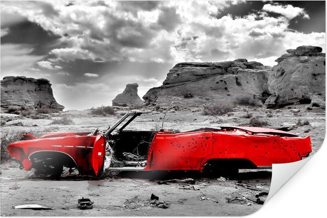 Image du produit Trenddeko Cadillac rouge (100 x 70 cm)