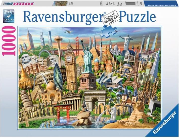 Actual product image Ravensburger Puzzle 12000332 - Sights worldwide - 1000 pieces jigsaw puzzle for adults and children (1000 pieces)