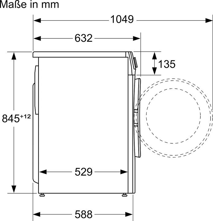 Produktbild Siemens WG44G000EX Waschmaschine (Frontlader, freistehend, 9 kg, A, 1.400 U/Min, iQ300) (9 kg, Links)