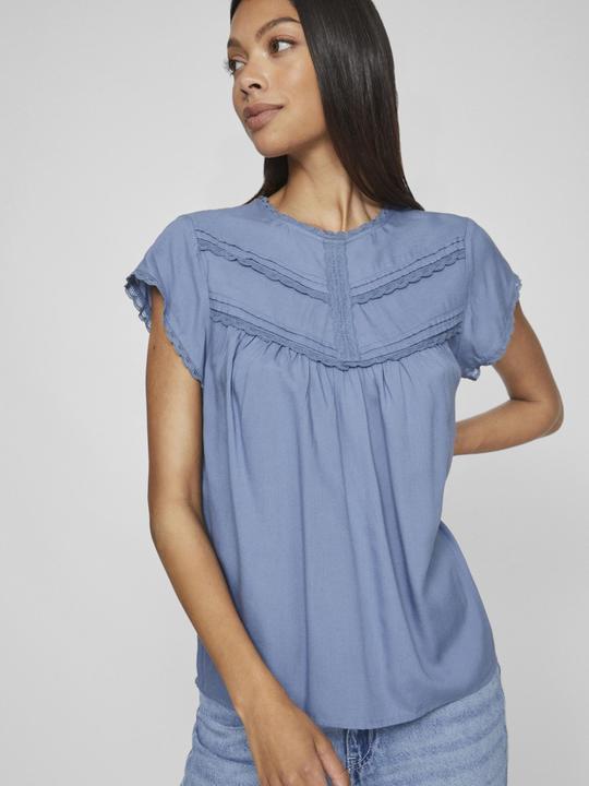 Actual product image Vila Detailed top with short sleeves (36)