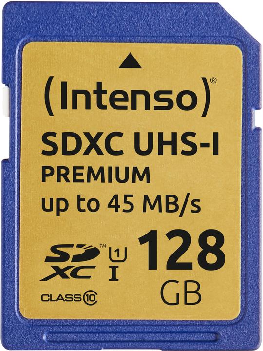 Intenso SDXC card (128 GB, SDXC, U1, UHS-I)