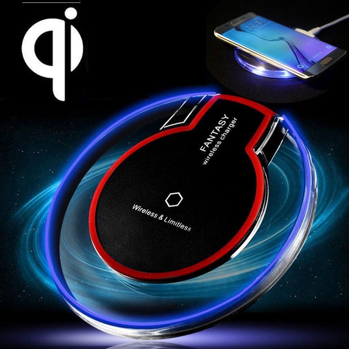 Immagine prodotto PhoneLook Stazione di ricarica senza fili Qi Chargeur wireless trasparente Fantasy per smartphone Verre/- (5 W)