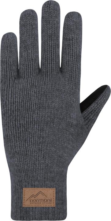 Produktbild Normani Herren Merino Strick-Fingerhandschuhe mit Schafleder "Leanyer" - 9635 (10)