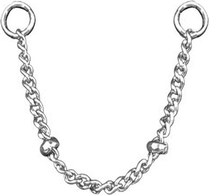 Immagine prodotto Star Piercing Catena di collegamento Basic a due anelli argento (Acciaio chirurgico 316L, senza ottone)
