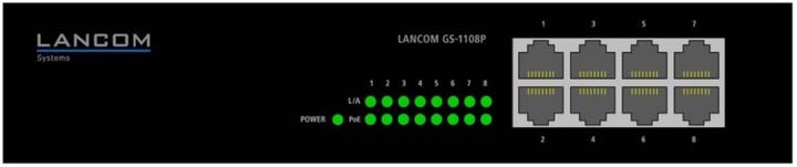 Produktbild Lancom Systems GS-1108P Unmanaged 8-Port Gigabit Ethernet Switch (8 Ports)