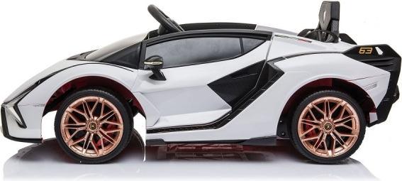 Actual product image Es-toys Elektro Kinderauto „Lamborghini Sian“ – lizenziert – 12V Akku, 2 Motoren -MP3, Ledersitz + (12 V)