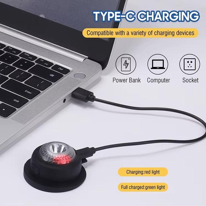 Produktbild Boruit Warme Wintermütze - wiederaufladbares USB-Scheinwerferlicht - 500LM