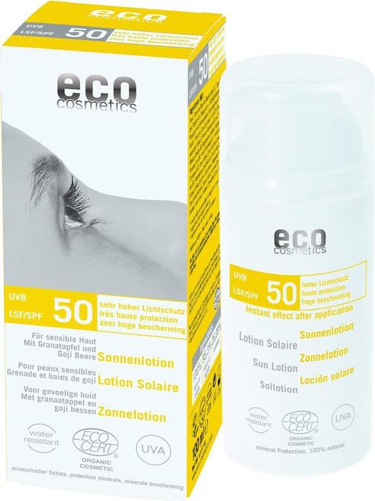 Actual product image Eco Cosmetics Sun Lotion (Sun lotion, SPF 50, 100 ml)