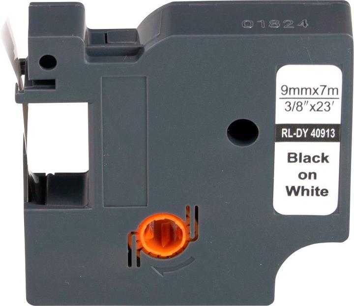 Image du produit Ruban 15566 Compatible remplace DYMO 40913 Couleur du ruban : Blanc Couleur de la police (0.90 cm, Blanc)