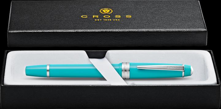Actual product image Cross Fountain pen Bailey Light turquoise lacquer F nib Gift box (Turquoise lacquer, 1 x)