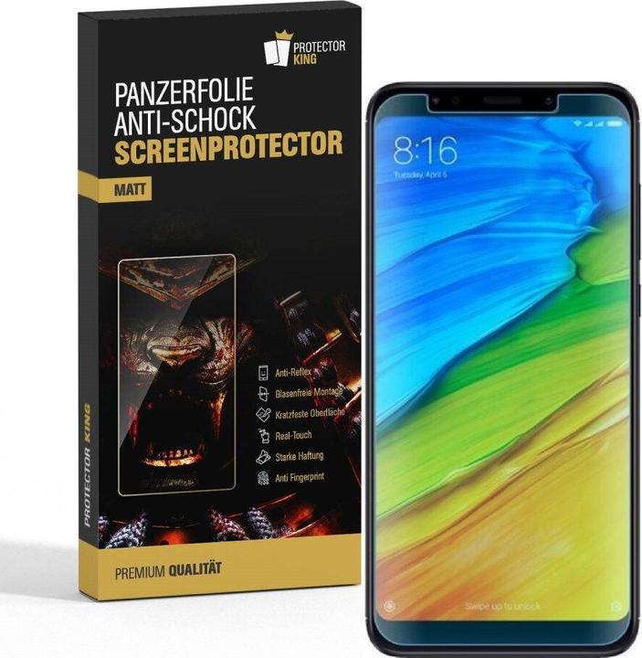 Produktbild Protectorking 6x Panzerfolie Anti-Shock matt entspiegelt (6 Stück, Xiaomi Redmi 5A)