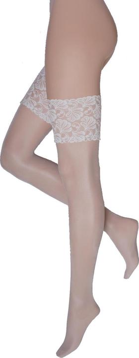 Levee Satin Sheers Calze autoreggenti, colore 128 champagner, taglia 38-40 (20 DEN, 38 - 40)
