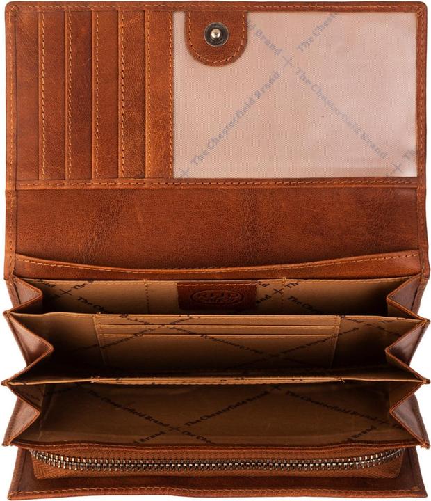 Actual product image The Chesterfield Brand Antique Buff wallet RFID protection leather 18 cm